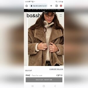 Ba&sh Manteau Vinie
